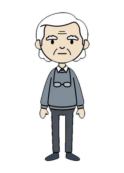 Walt Kessler, as drawn in the series.